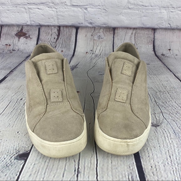 Faded Glory Shoes - Faded glory tan slip on sneakers size 8